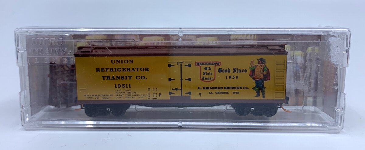 Micro-Trains 04900690 N Heileman's Brewery 40' Double Sheathed Reefer #19511