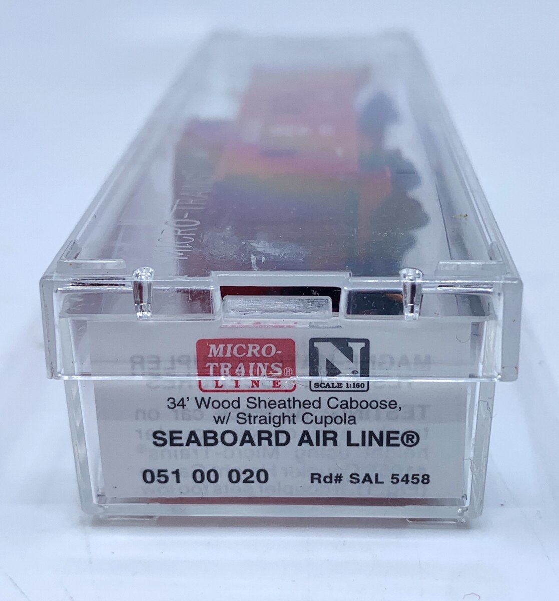 Micro-Trains 05100020 N Seaboard Air Line 34' Wood Sheathed Caboose #5458 NIB