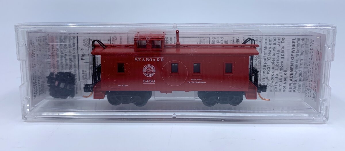 Micro-Trains 05100020 N Seaboard Air Line 34' Wood Sheathed Caboose #5458 NIB