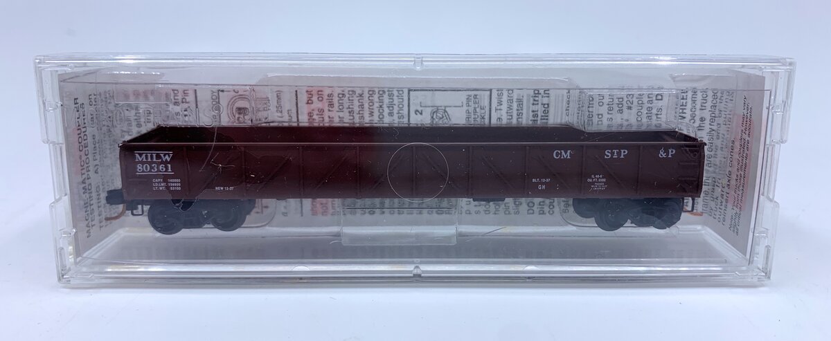 Micro-Trains 06000010 N Milwaukee 50' Composite Side Gondola #80361 w Drop Ends LN/Box