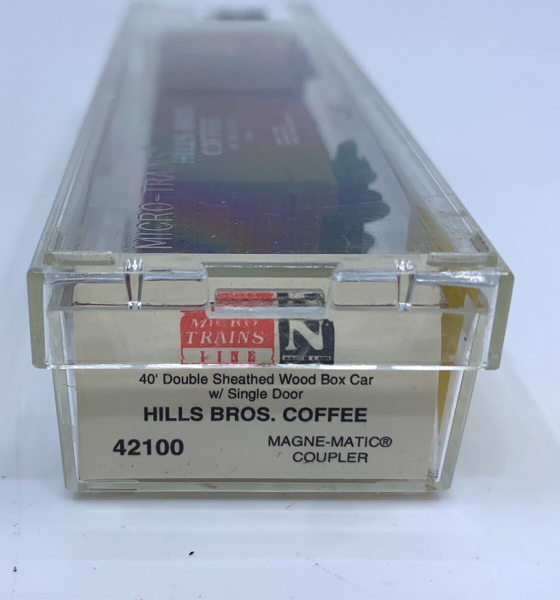 Micro-Trains 04200100 N Hills Bros Coffee 40' Double Sheathed Wood Boxcar #166 NIB