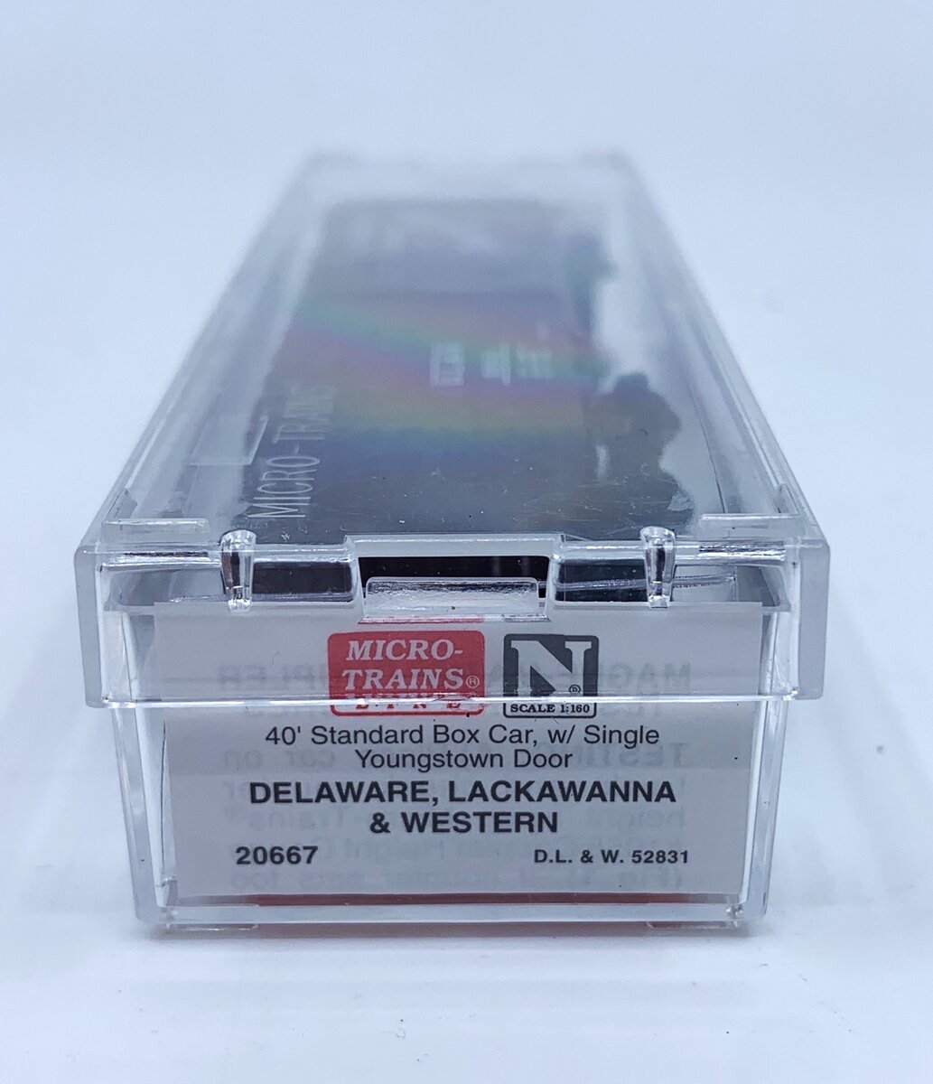 Micro-Trains 02000667 N D.L.& W. 40' Standard Single Door Boxcar #52831 LN/Box