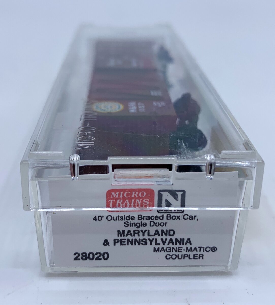 Micro-Trains 02800020 N Maryland & Pennsylvania 40' Outside Braced Boxcar #1157 LN/Box