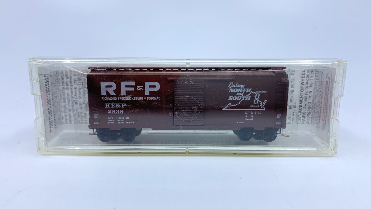 Micro-Trains 02000516 N Scale RFP 40' Standard Single Door Boxcar #2838 NIB