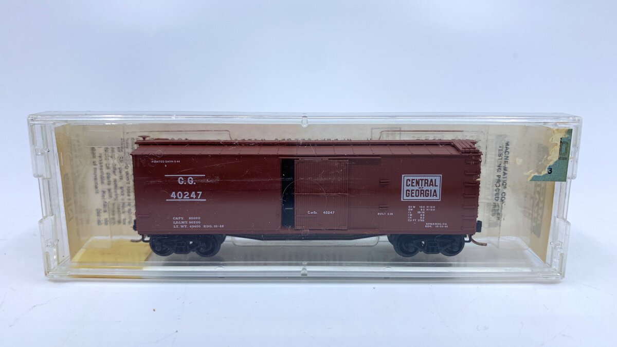 Micro-Trains 03910050 N Central of Georgia 40' Double Sheathed Boxcar #40247 LN/Box