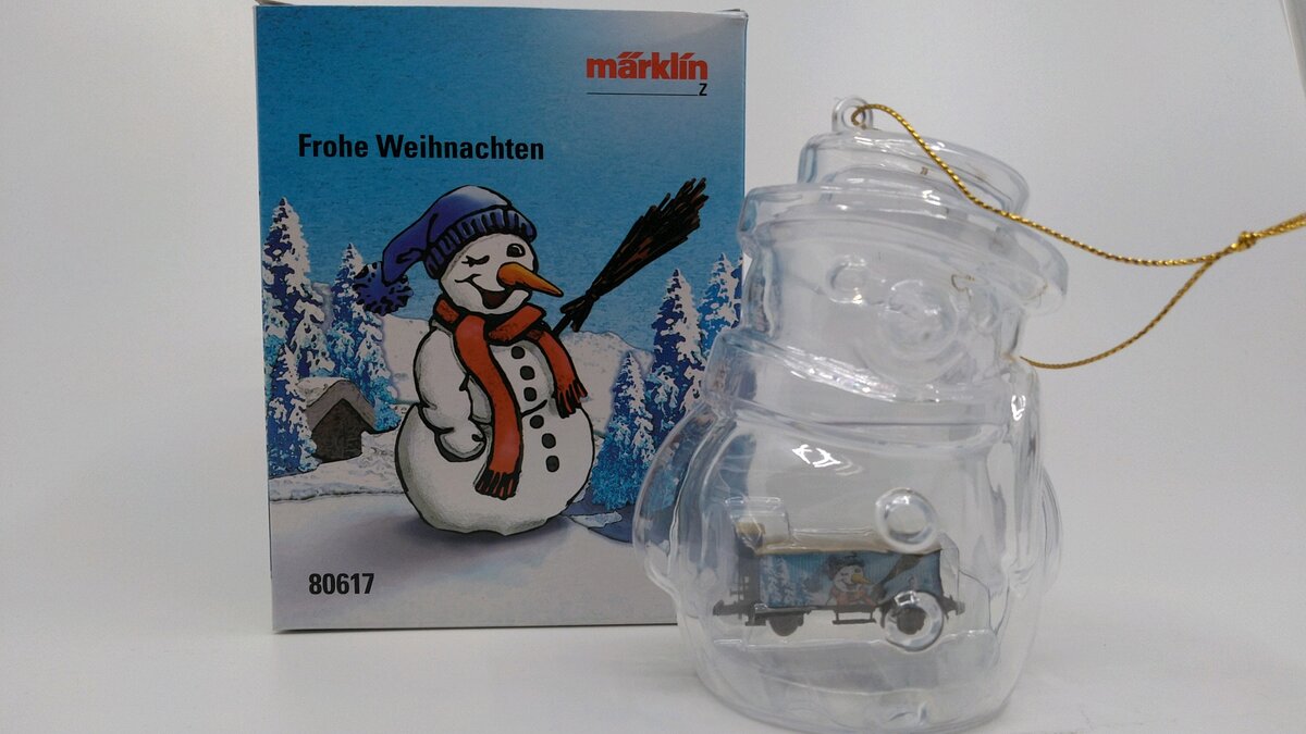 Marklin 80617 Z Scale 2007 Christmas Snowman Car