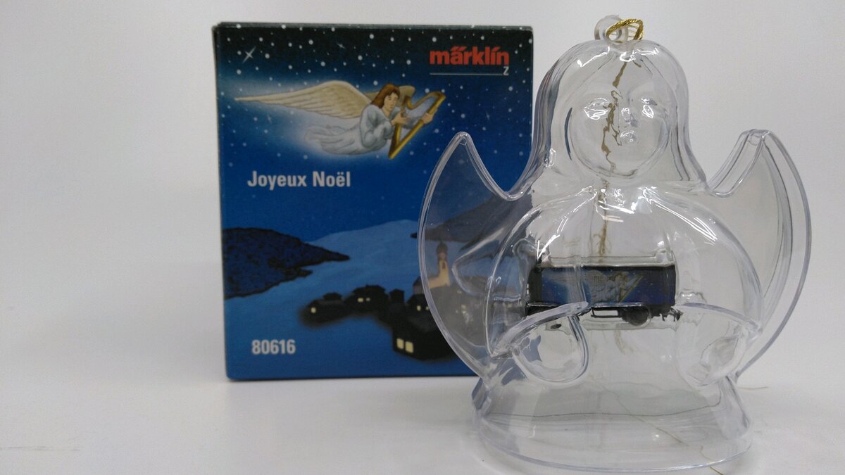 Marklin 80616 Z Christmas Ornament with Freight Car