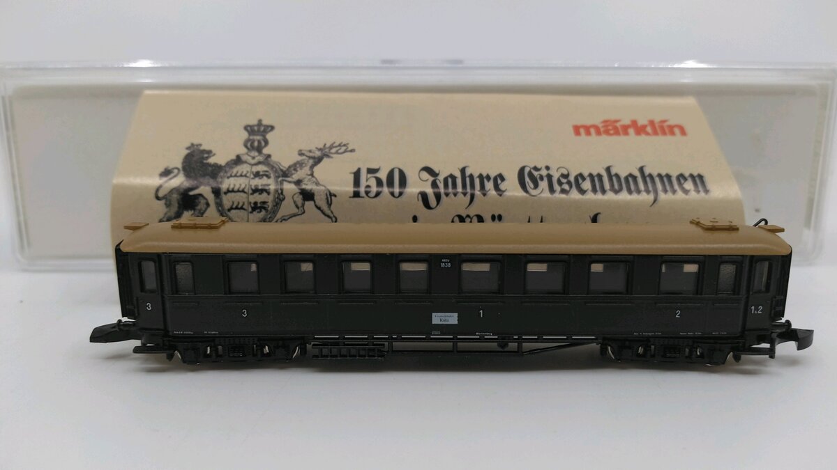 Marklin 87940 Z Scale K.W.St.E. Express Train Passenger Car LN/Box
