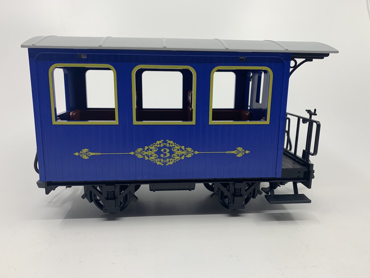 LGB 93001 G Scale #3 Blue 4-Wheel Passenger Coach LN/Box