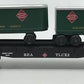 American Flyer 6-48539 S Gauge REA Flatcar w/ Piggyback Trailers LN/Box