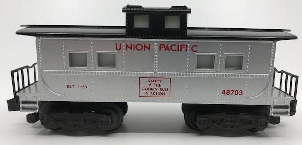 American Flyer 6-48703 S Gauge Union Pacific Square Window Illuminated Caboose LN/Box