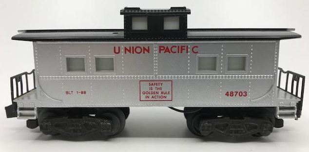 American Flyer 6-48703 S Gauge Union Pacific Square Window Illuminated Caboose LN/Box