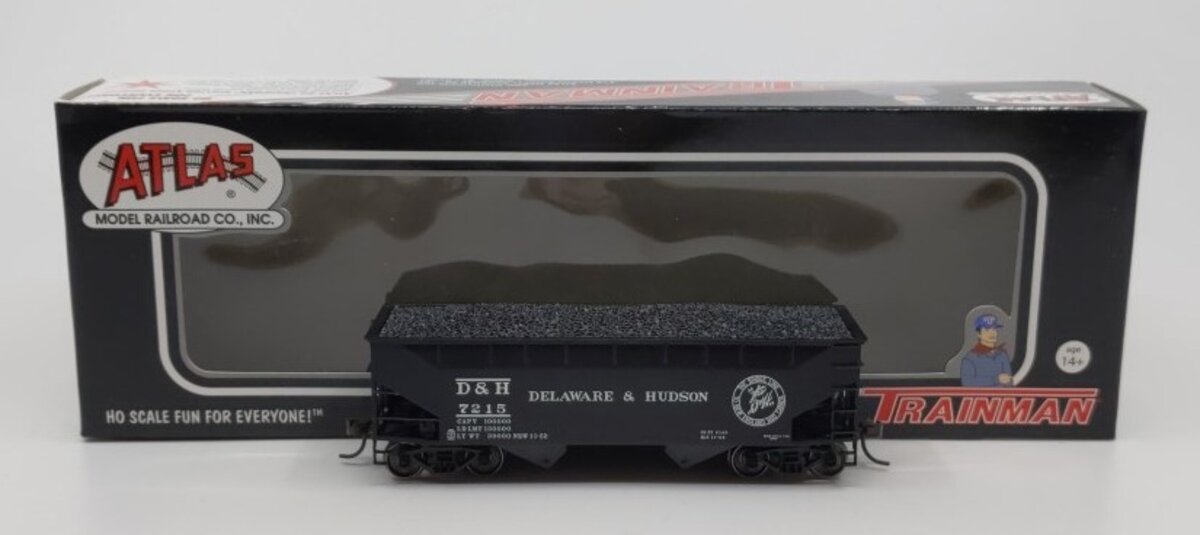 Atlas 20002477 HO Delaware & Hudson 2-Bay Offset Hopper #7215