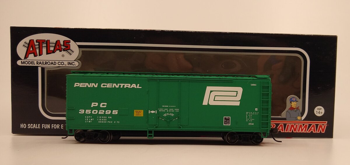 Atlas 20002744 HO Penn Central 40' Plug Door Boxcar #350295