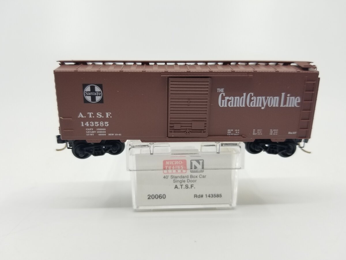 Micro-Trains 02000060 N Santa Fe 40' Standard Single Door Boxcar #143585