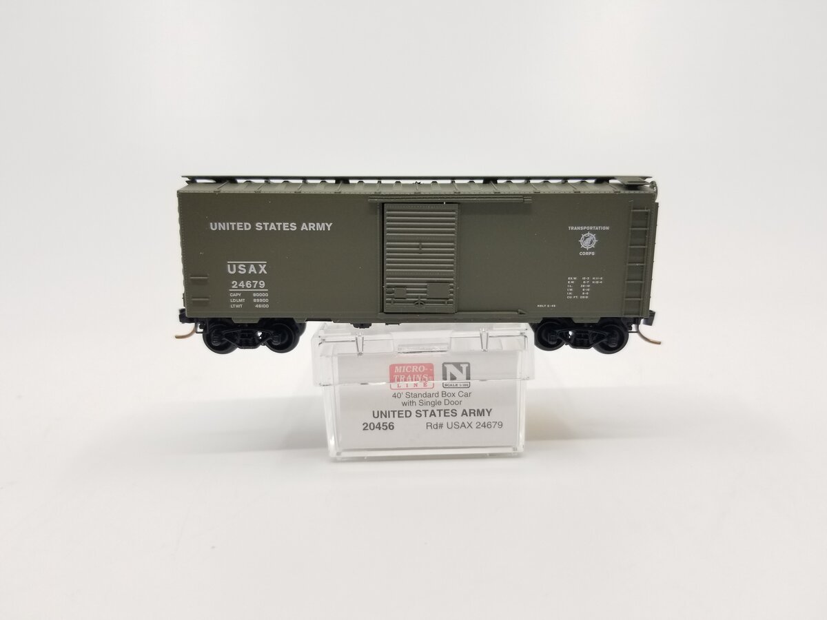 Micro-Trains 02000456 N United States Army 40' Single Door Boxcar #24679 NIB