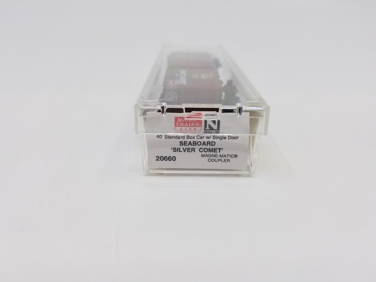 Micro-Trains 02000660 N Seaboard 'Silver Comet' 40' Standard Boxcar #24863 LN/Box