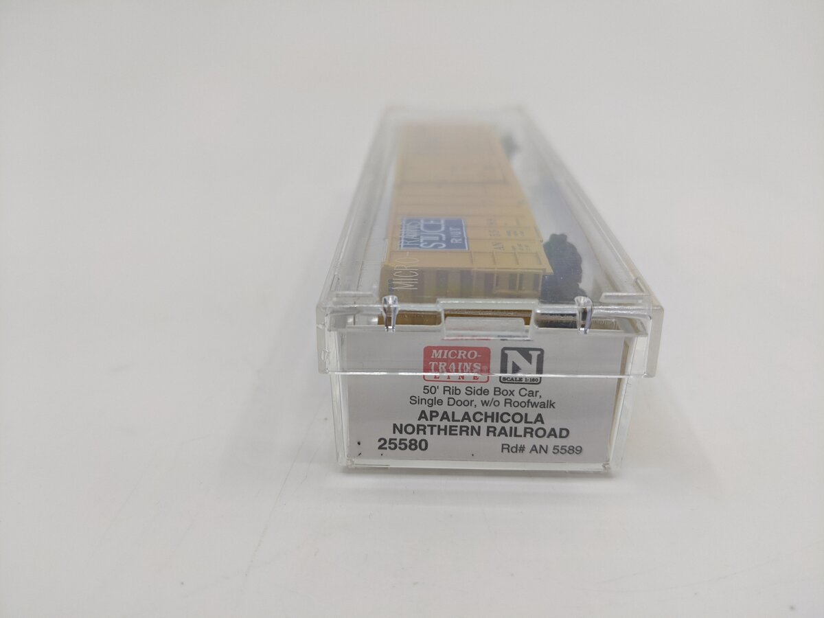Micro-Trains 02500580 N Scale Apalachicola Northern 50' SD Rib Side Boxcar #5589
