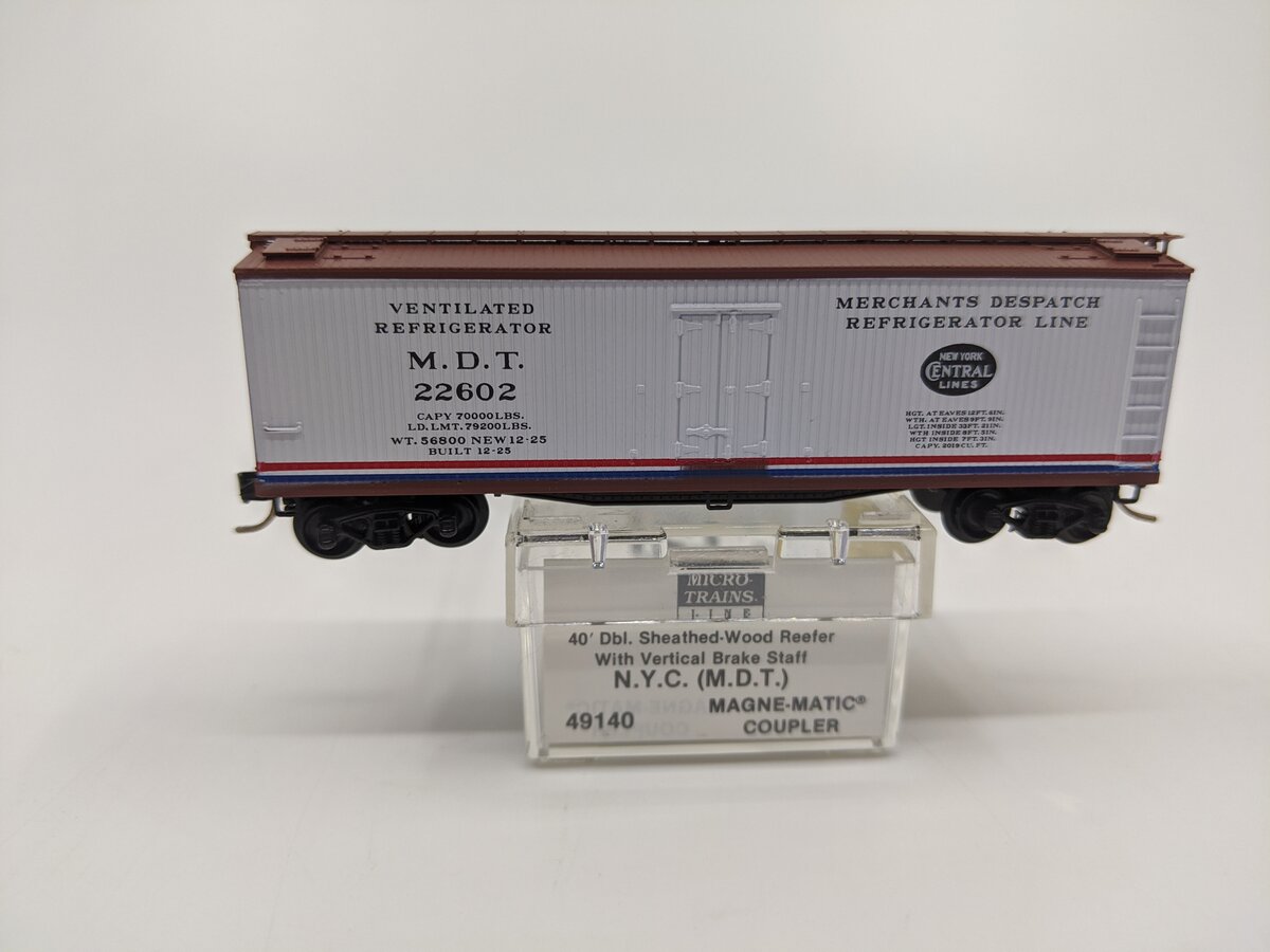Micro-Trains 04900140 N New York Central 40' Double Sheathed Reefer #22602 LN/Box