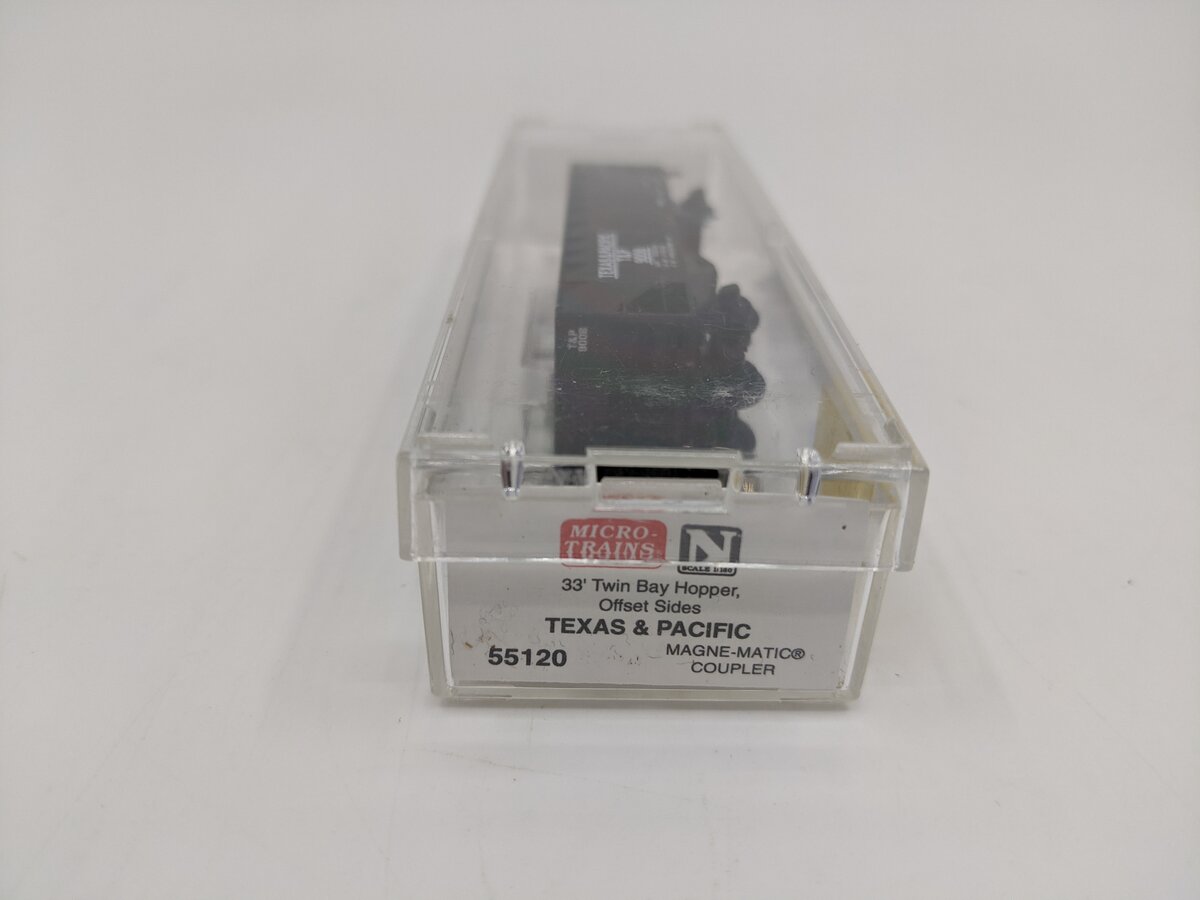 Micro-Trains 05500120 N Texas & Pacific 33' 2-Bay Offset Side Open Hopper #9006 LN/Box