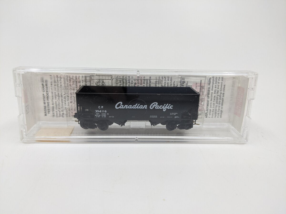 Micro-Trains 05500410 N Canadian Pacific 33' Twin Bay Offset Side Hopper #354116 LN/Box