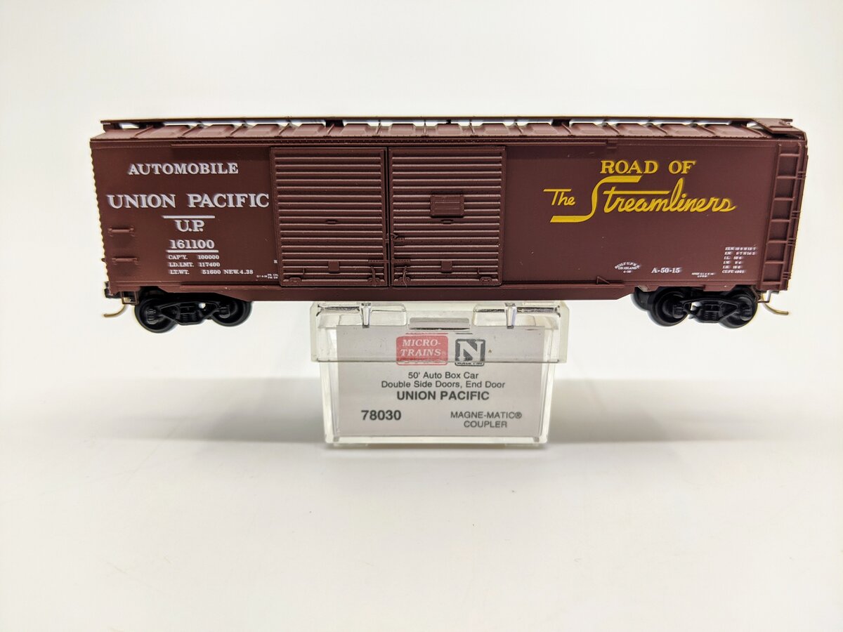 Micro-Trains 07800030 N Scale Union Pacific 50'Double Slide Door Box Car #161100