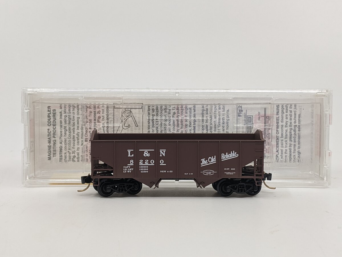 Micro-Trains 08900010 N Scale Louisville & Nashville 33' Twin Bay Hoppers #82200 LN/Box