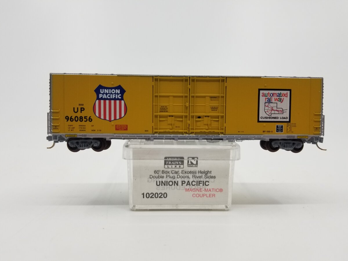 Micro-Trains 10200020 N Scale Union Pacific 60' Double Plug Door Boxcar #960856 LN/Box