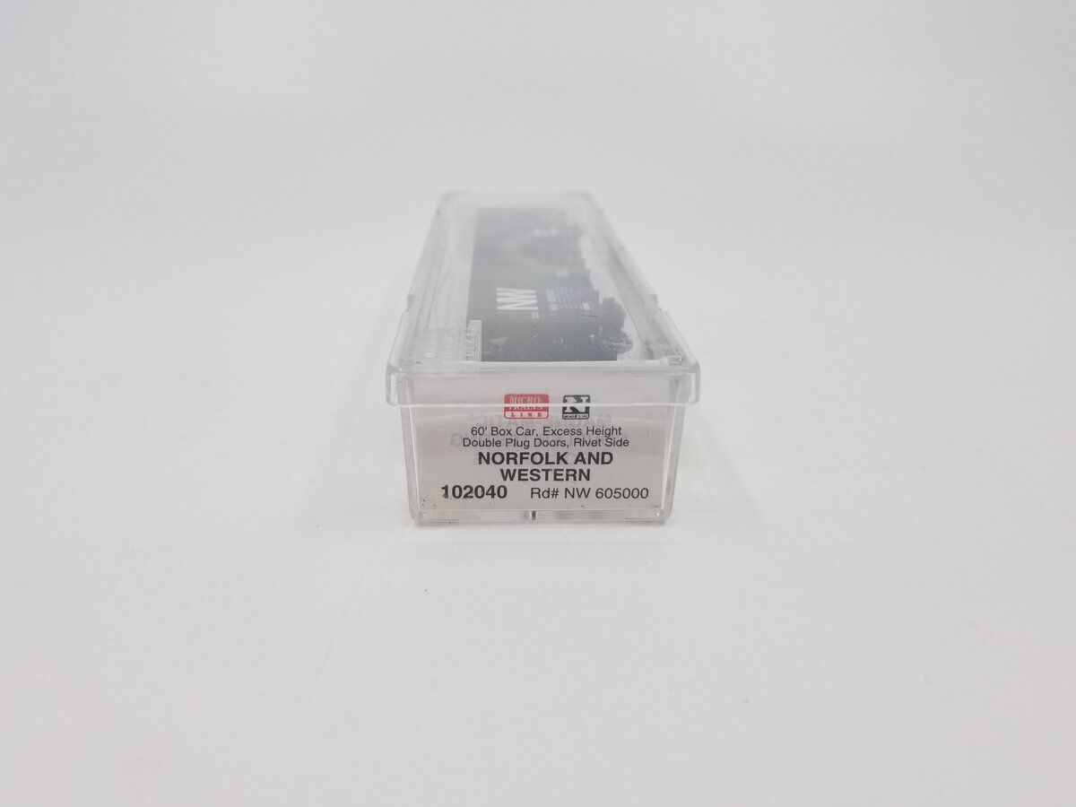 Micro-Trains 10200040 N N&W 60' Excess Height Double Plug Door Boxcar #605000 LN/Box
