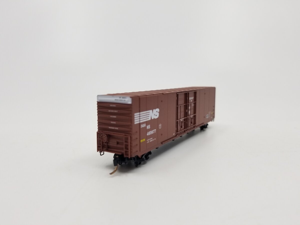 Micro-Trains 10200070 N NS 60' Excess Height Double Plug Door Boxcar #465677 LN/Box