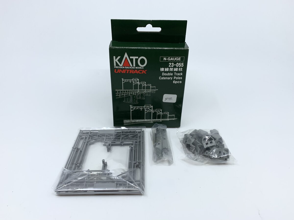 Kato 23-055 N Scale Double Track Catenary Poles (Set of 6)
