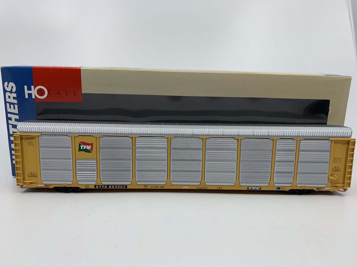 Walthers 932-4866 HO TFM Thrall 89' Tri-Level Auto Carrier #853354