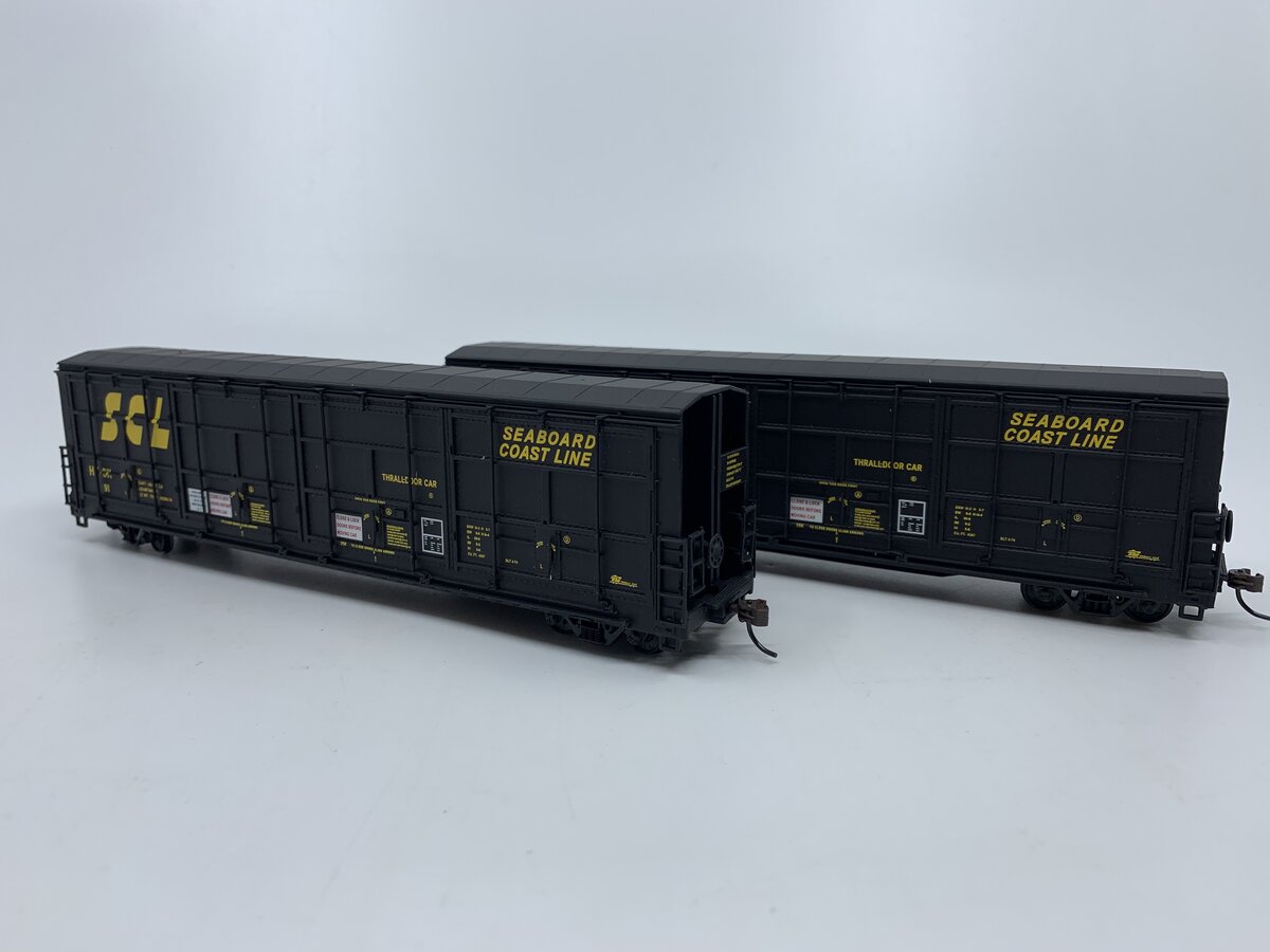 Walthers HO Scale Seabord Coast Line Thrall-Door Boxcar (2-Pack) EX/Box