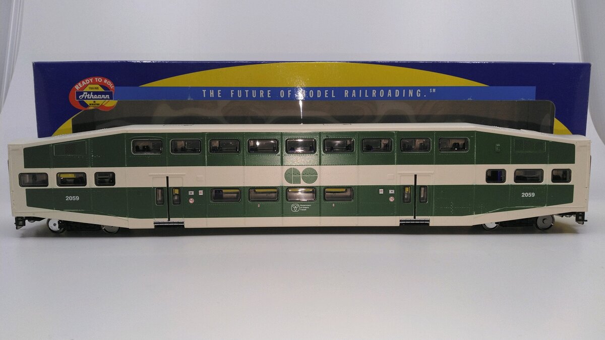 Athearn 2561 HO Scale GO Transit Bombardier Coach Car #2059 LN/Box