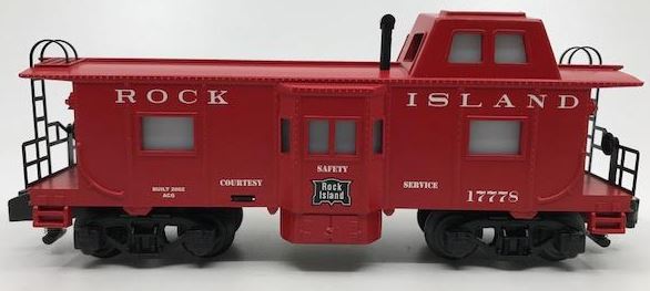 American Flyer 6-48722 S Rock Island Bay Window Caboose #17778 LN/Box
