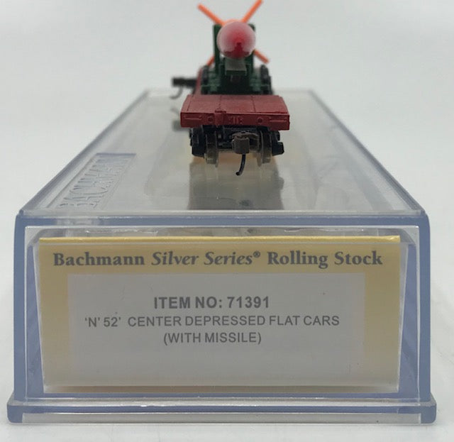 Bachmann 71391 N Scale USAF 52' Flatcar with Missile #113202 LN/Box