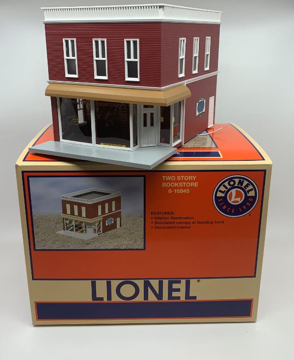 Lionel 6-16845 Built-Up & Illuminated Two Story Bookstore LN/Box