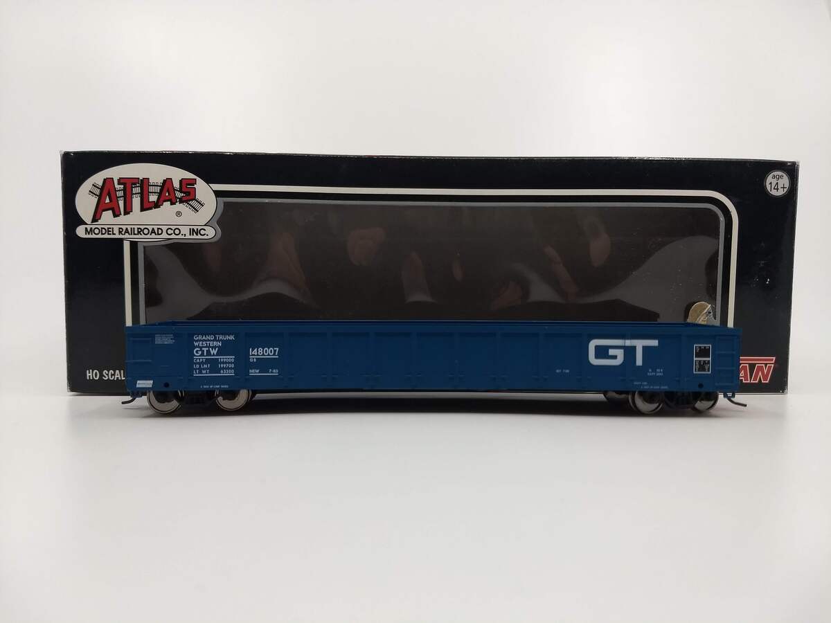 Atlas 20000251 HO Scale Grand Trunk Western Evans 52' Gondola #148007