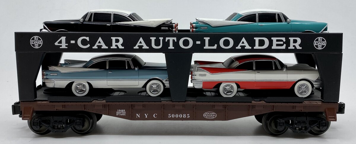 Lionel 6-19489 O Gauge NYC Evans 4-Car Auto Loader #500085 LN/Box