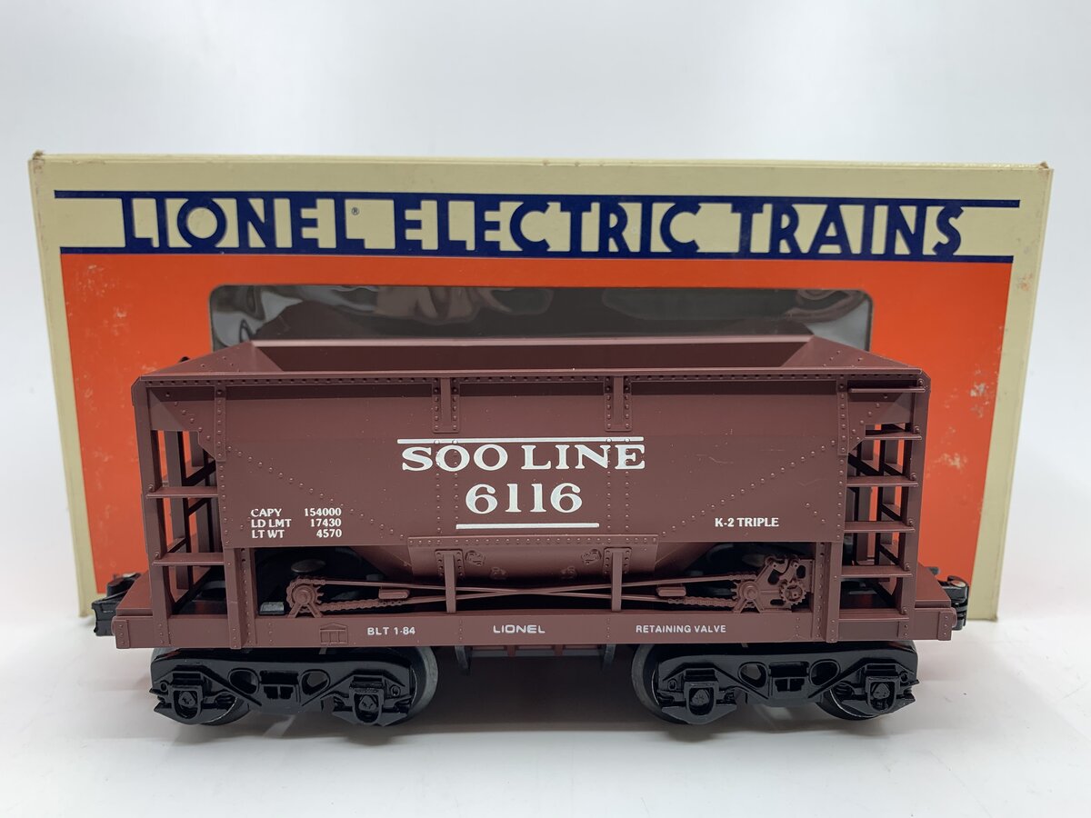 Lionel 6-6116 O Gauge SOO Line Ore Car #6116 NIB