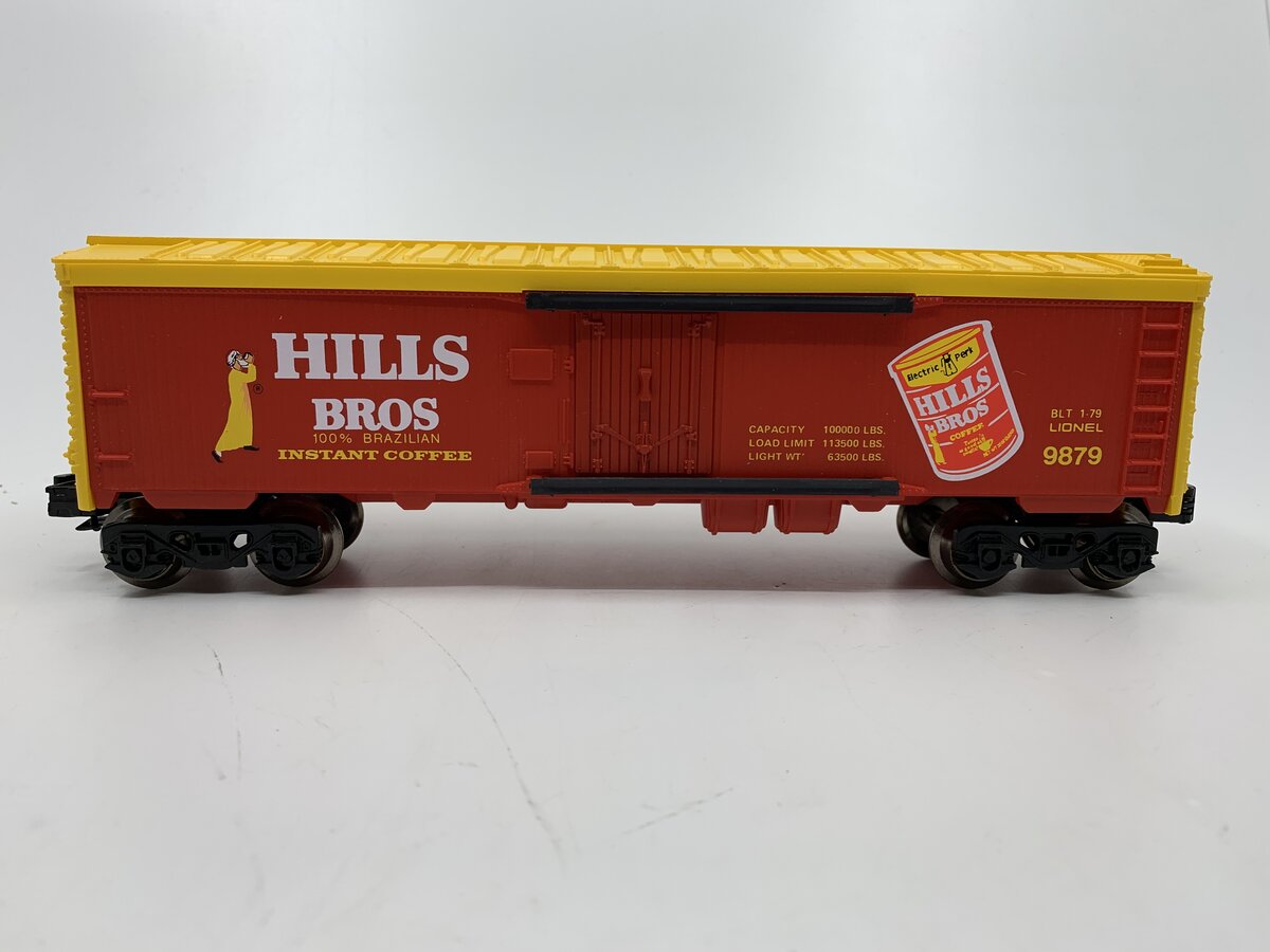 Lionel 6-9879 O Hills Bros. Coffee Billboard Reefer Car