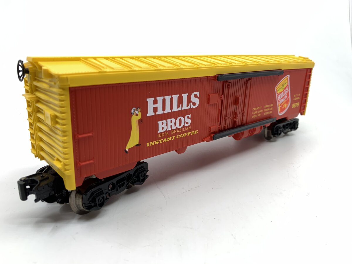 Lionel 6-9879 O Gauge Hills Bros. Coffee Billboard Reefer Car LN/Box