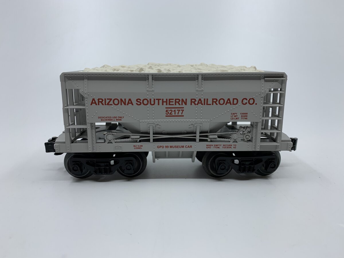 Lionel 6-52177 O Gauge TTOM-1999 Arizona Southern Railroad Ore car w/Ore Load LN/Box