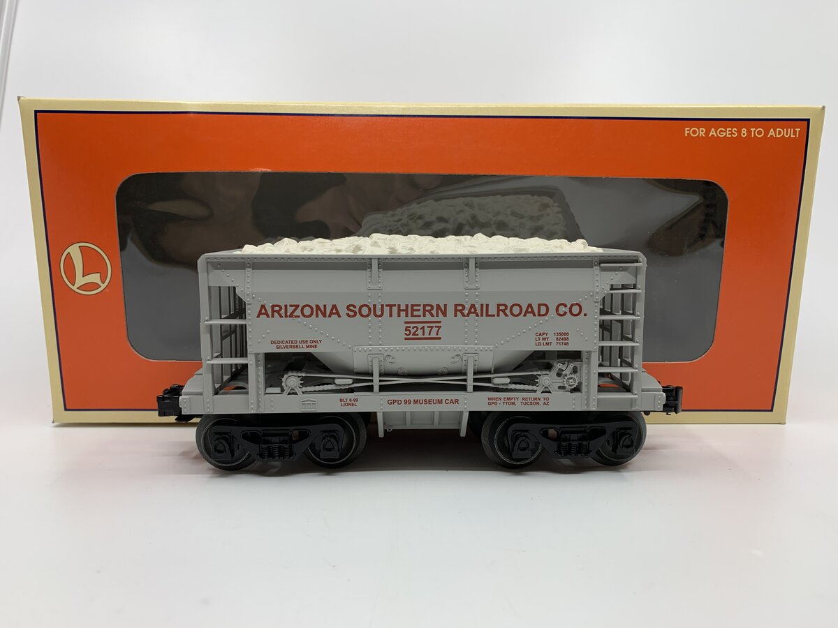 Lionel 6-52177 O Gauge TTOM-1999 Arizona Southern Railroad Ore car w/Ore Load LN/Box