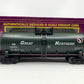 MTH 20-90006d O Gauge Great Northern Tank Car #100013 LN/Box