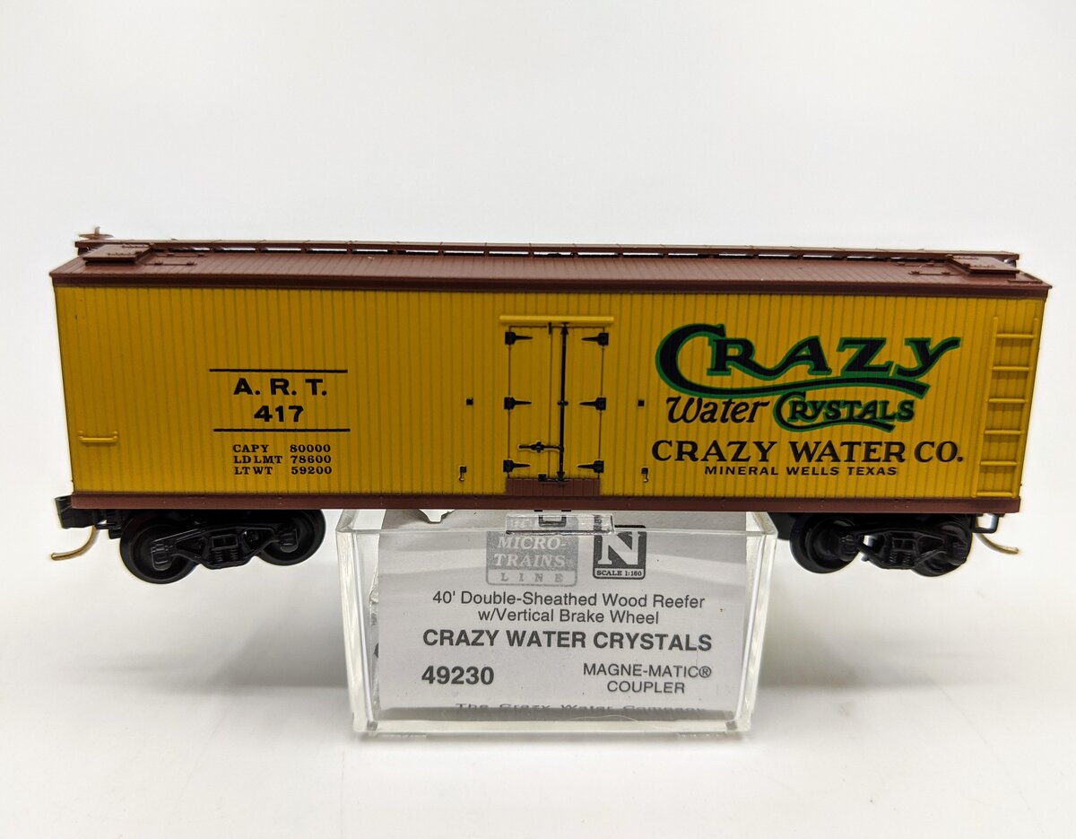 Micro-Trains 04900230 N ART Crazy Water Crystals 40' Double Sheathed Reefer #417 NIB