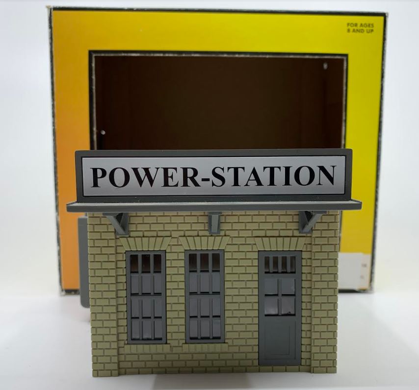 MTH 30-90003 O Cream & Dark Gray Power Station NIB