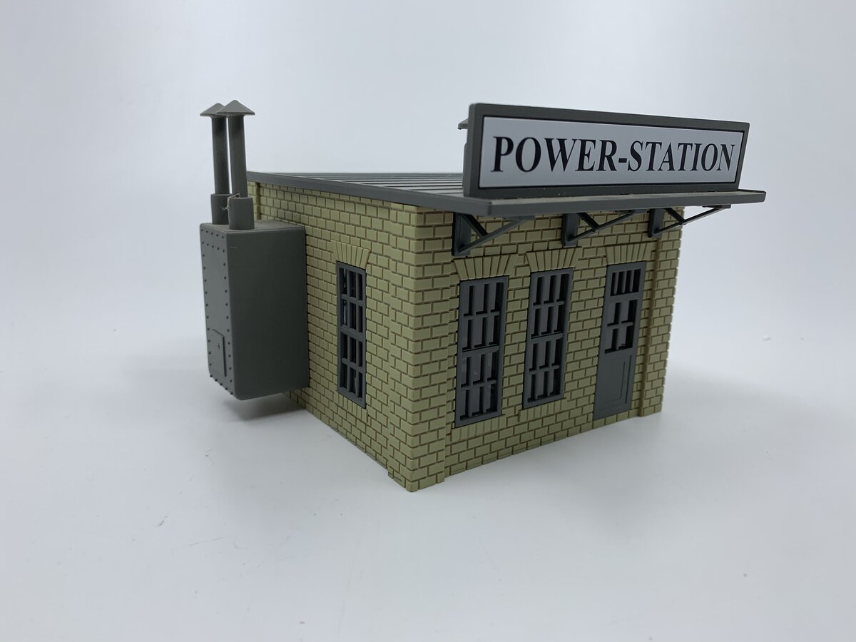 MTH 30-90003 O Cream & Dark Gray Power Station NIB