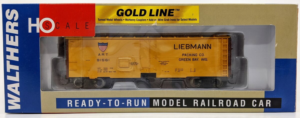 Walthers 932-2582 HO Scale Liebmann Packaging #91561 40' Meat Refrigerator Car LN/Box