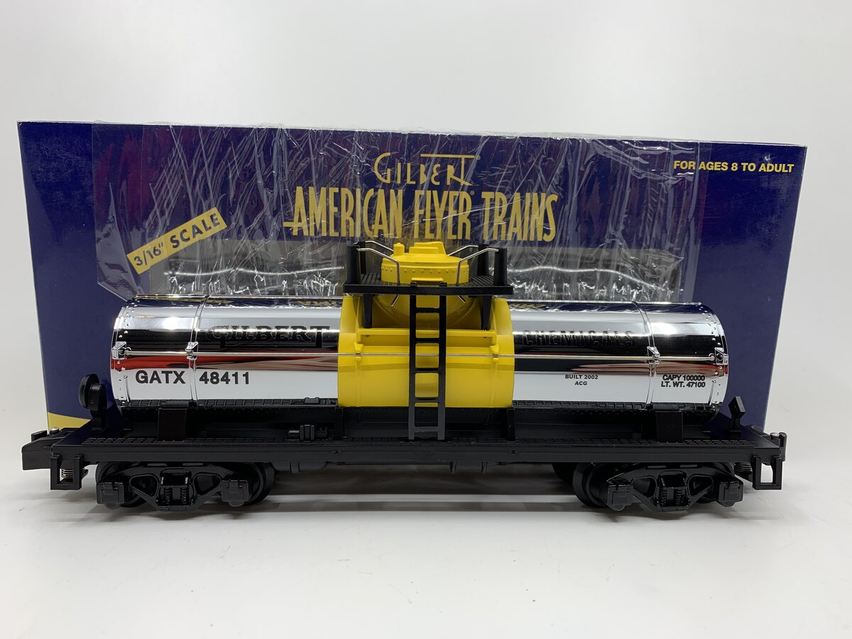 American Flyer 6-48411 S Scale GATX Gilbert Chemicals Single Dome Tank Car LN/Box